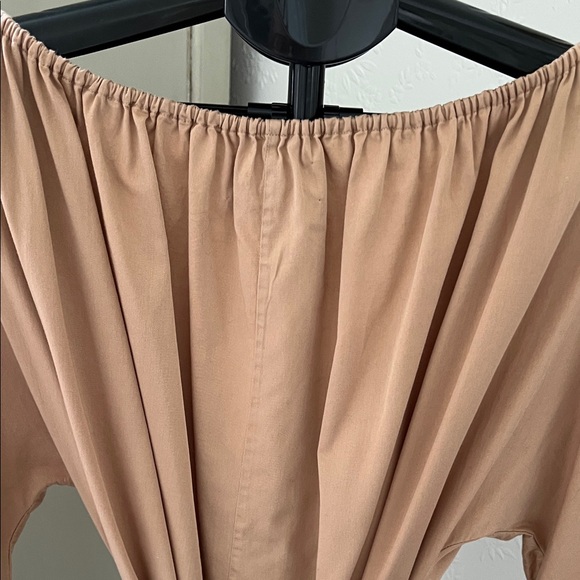 Mara Hoffman Camel Tan Long Sleeve Wrap Dress - Picture 6 of 12